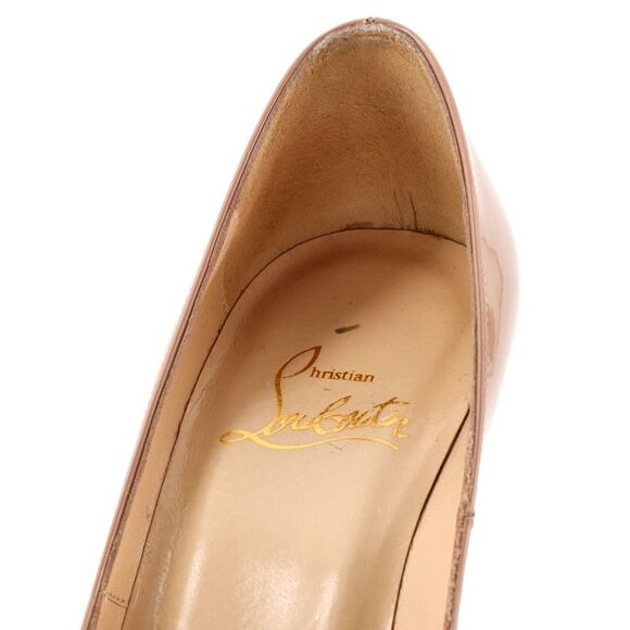 Christian Louboutin Women's New Very Prive Pumps Patent 120 Neutral - Picture 5 of 6